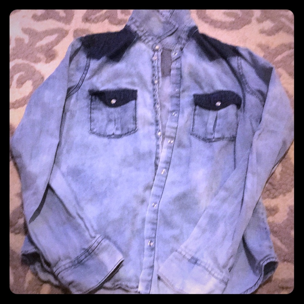Adorable Jean button down